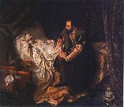 Jozef Simmler The Death of Barbara Radziwill oil